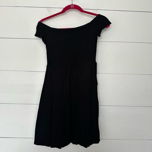 Express Women’s Extra Small Black Cinched Top Mini Dress - Picture 5 of 6